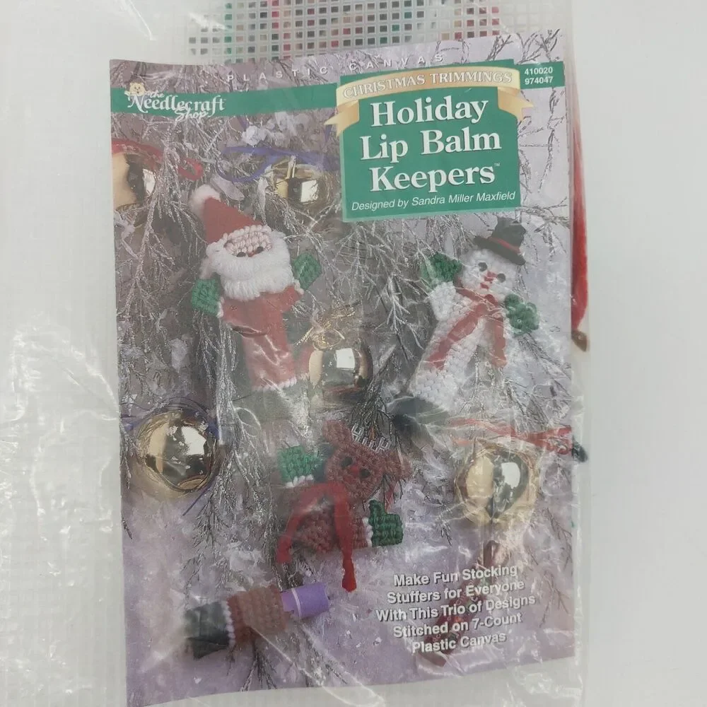 The Needlecraft Cross Stitch Shop Christmas Trimmings Holiday Lip Balm